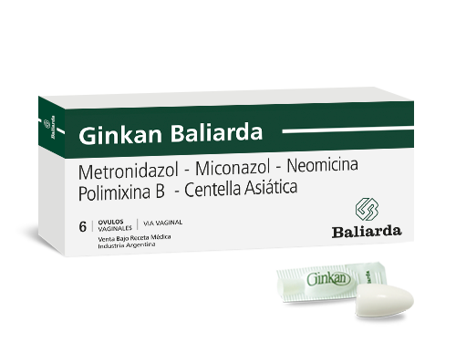 Ginkan_0_Metronidazol-Miconazol-Neomicina-Polimixina-B-Centella-Asiatica_10.png Ginkan Centella Asiática Metronidazol Miconazol Nitrato Neomicina Sulfato Polimixina Sulfato antibióticos Ginkan infecciones vaginales Metronidazol Miconazol Neomicina vaginitis vulvitis vulvovaginitis
