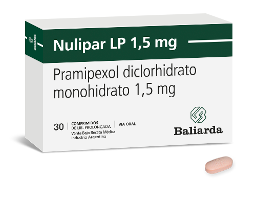 Nulipar-LP-1-50-Pramipexol-30.png Nulipar LP Pramipexol Antiparkinsonianos Enfermedad de Parkinson parkinsonismo Pramipexol Síndrome de las piernas inquietas temblor Nulipar LP